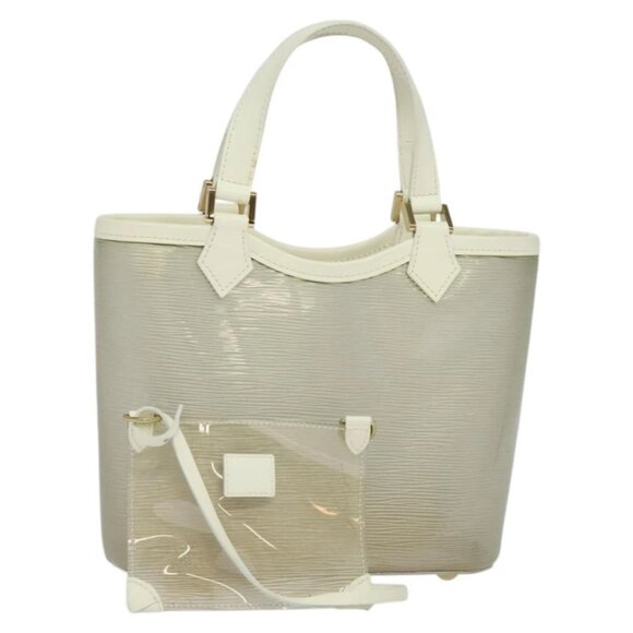 LOUIS VUITTON Epi Plage Mini Lagoon Bay Hand Bag White M92263 LV Auth 134761 - Picture 2 of 16